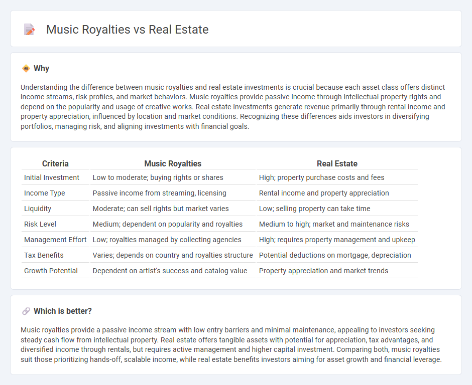 Music Royalties vs Real Estate in Investment