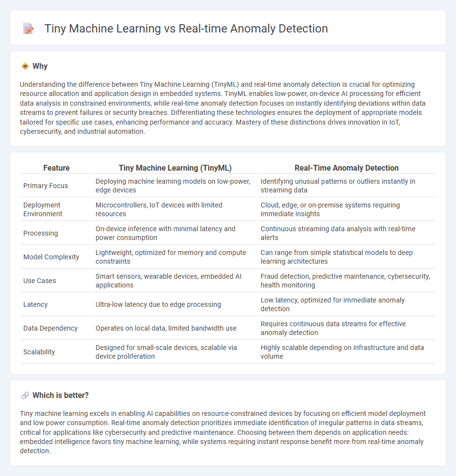 Tiny Machine Learning vs Real-Time Anomaly Detection in Technology