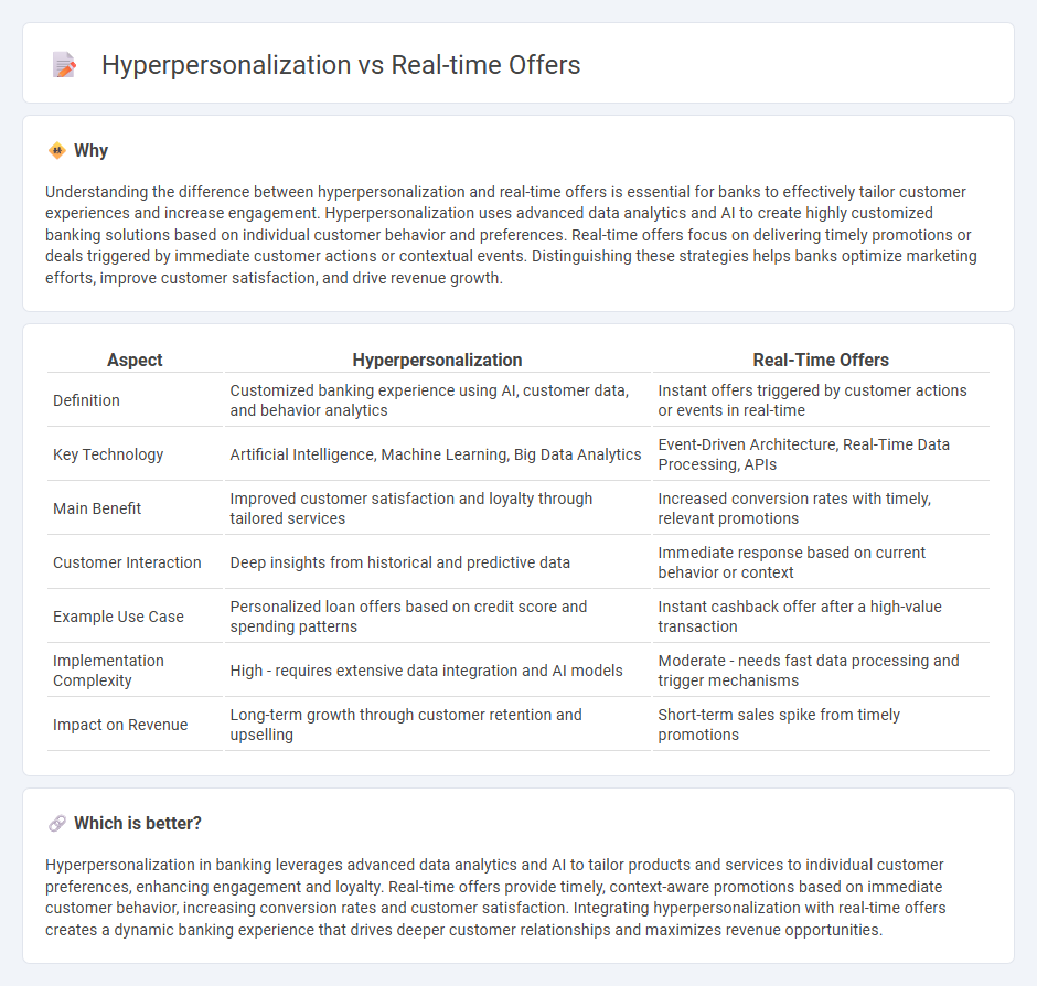 Hyperpersonalization vs Real-Time Offers in Banking