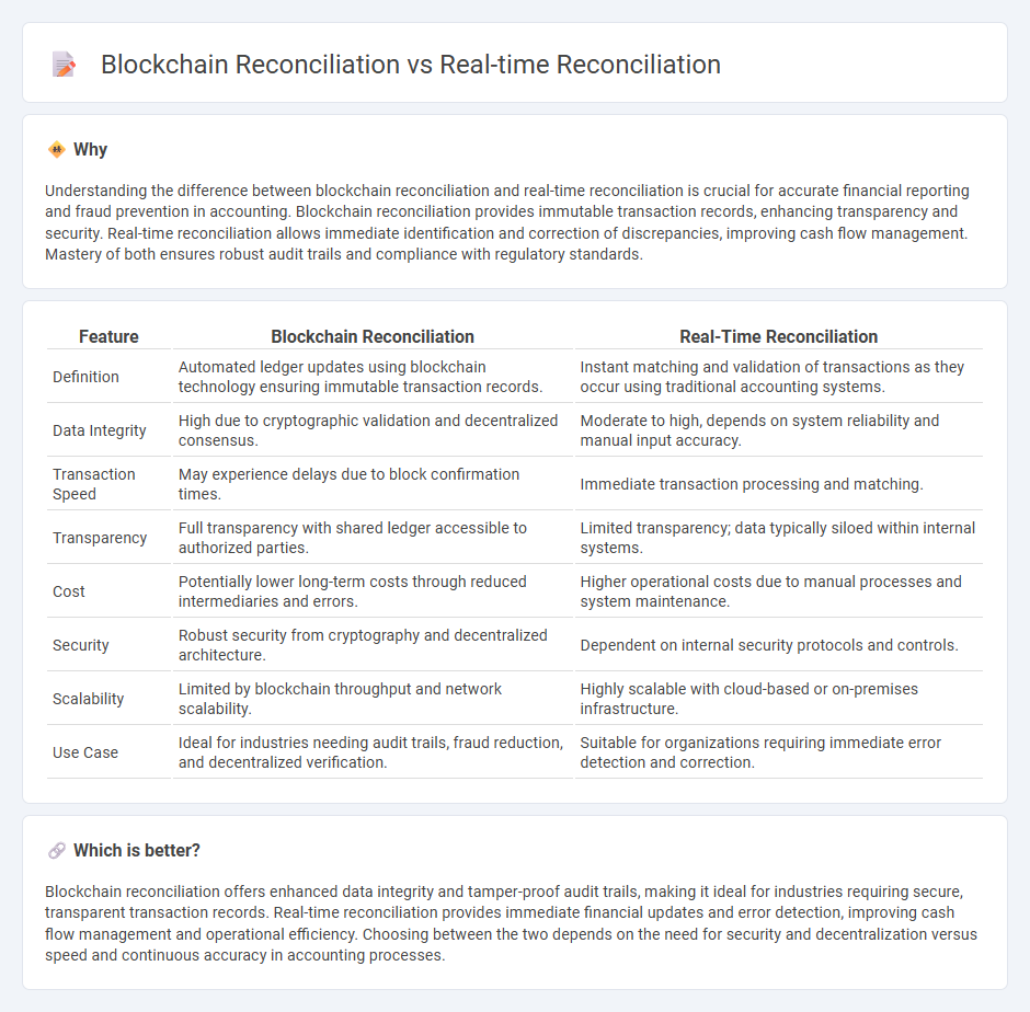 Blockchain Reconciliation vs Real-Time Reconciliation in Accounting