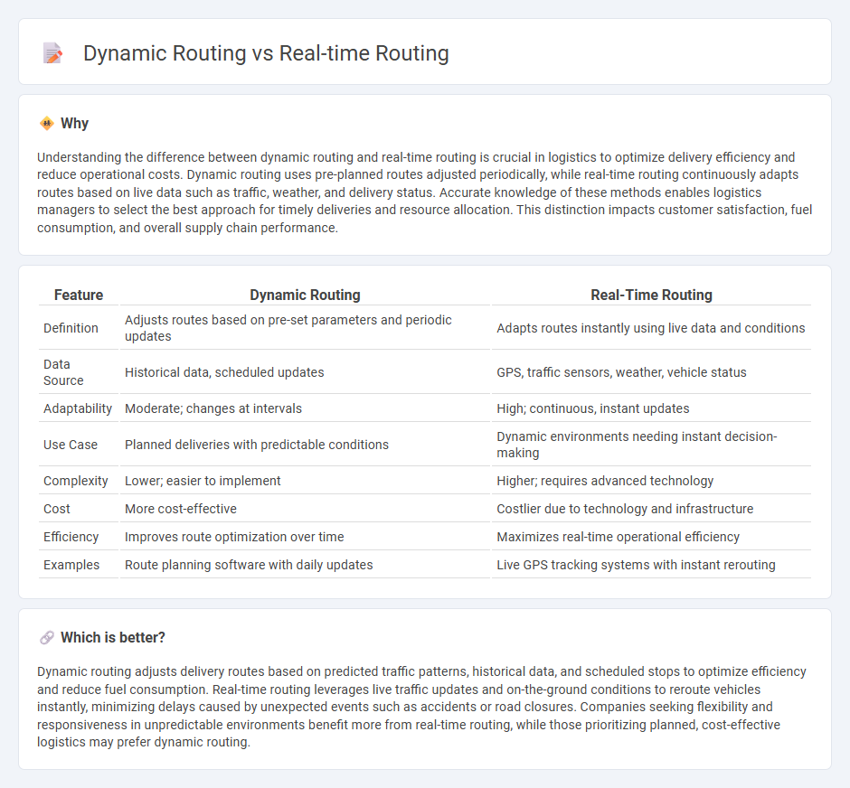 Dynamic Routing vs Real-Time Routing in Logistics