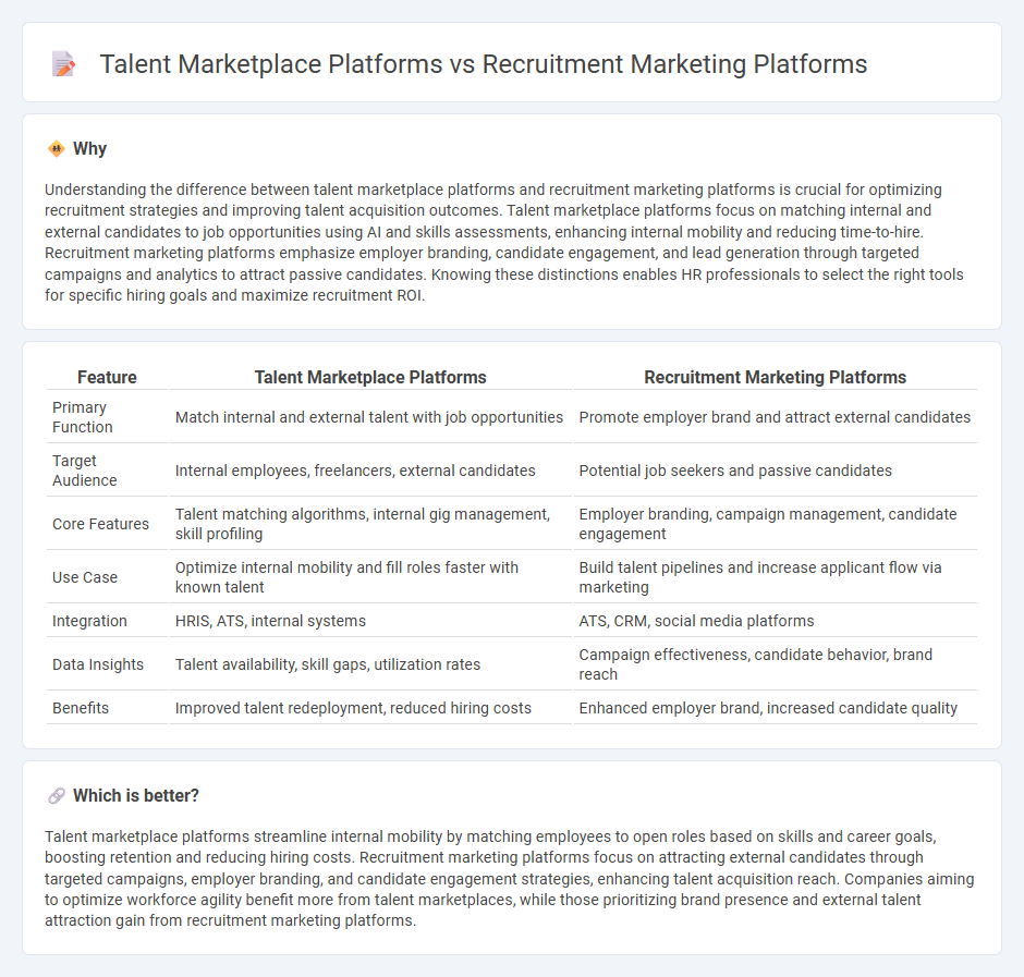 Talent Marketplace Platforms vs Recruitment Marketing Platforms in Human Resources