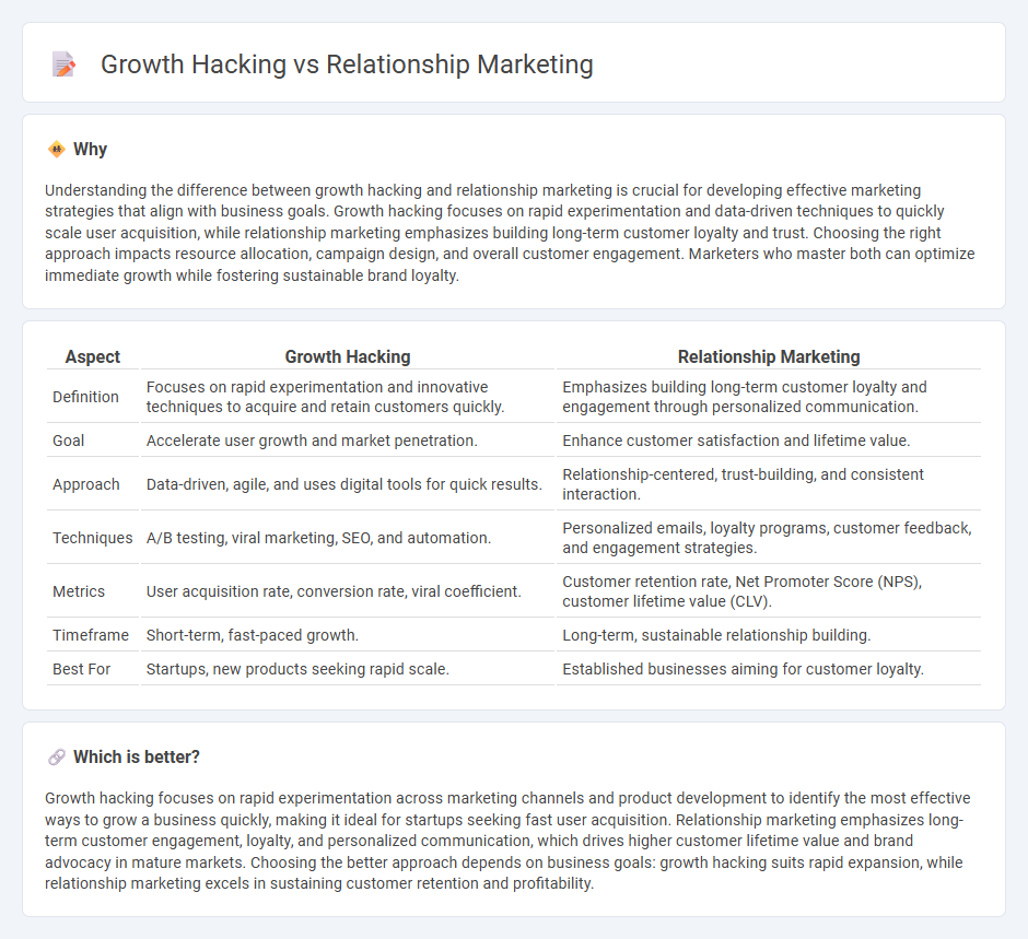 Growth Hacking vs Relationship Marketing in Marketing