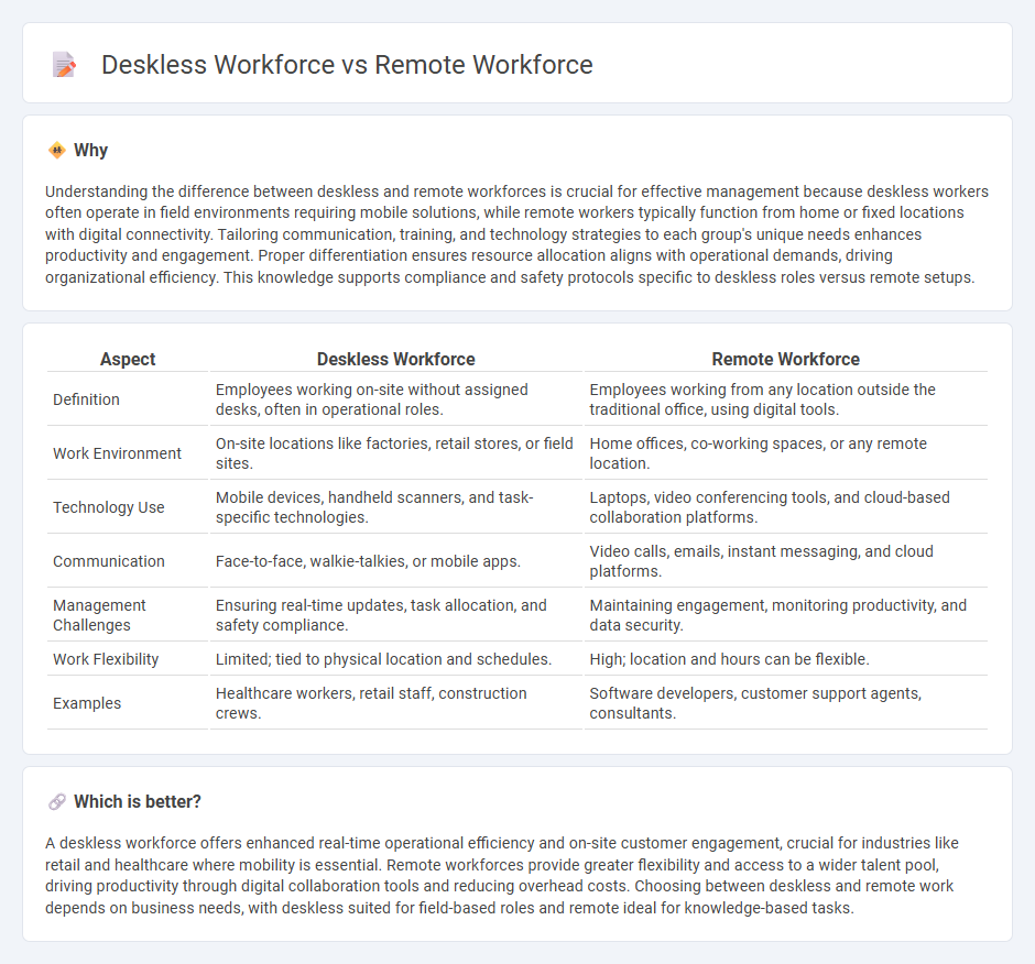 Deskless Workforce vs Remote Workforce in Management