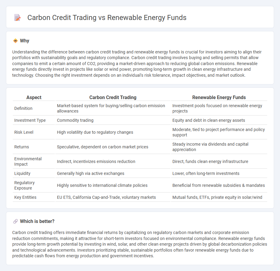 Carbon Credit Trading vs Renewable Energy Funds in Investment