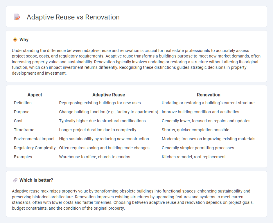 Adaptive Reuse vs Renovation in Real Estate