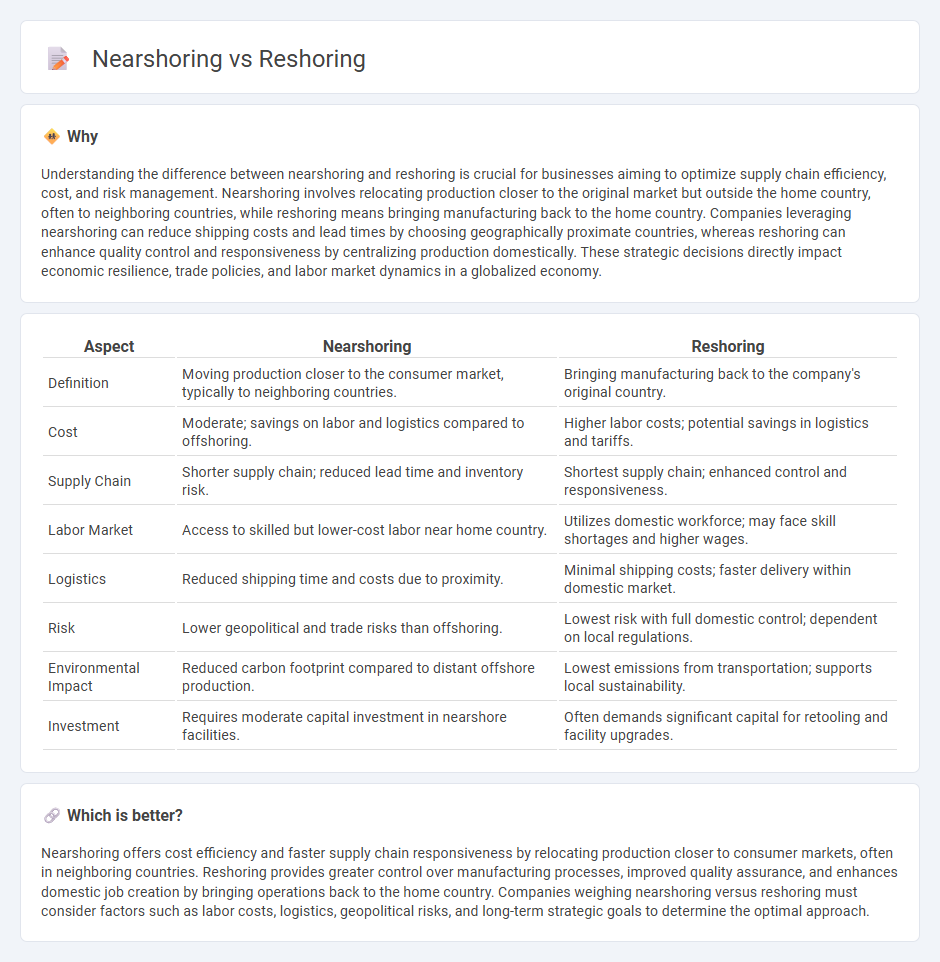 Nearshoring vs Reshoring in Economy