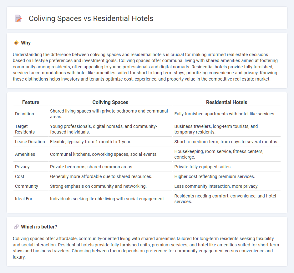 Coliving Spaces vs Residential Hotels in Real Estate