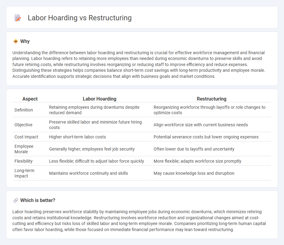 Labor Hoarding vs Restructuring in Employment