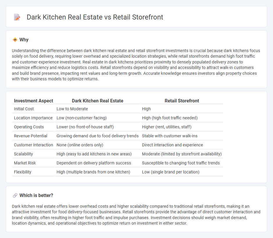 Dark Kitchen Real Estate vs Retail Storefront in Investment