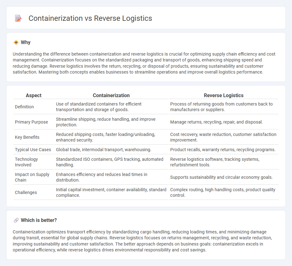 Containerization vs Reverse Logistics in Logistics