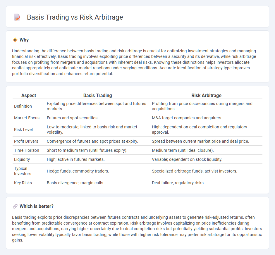 Basis Trading vs Risk Arbitrage in Finance