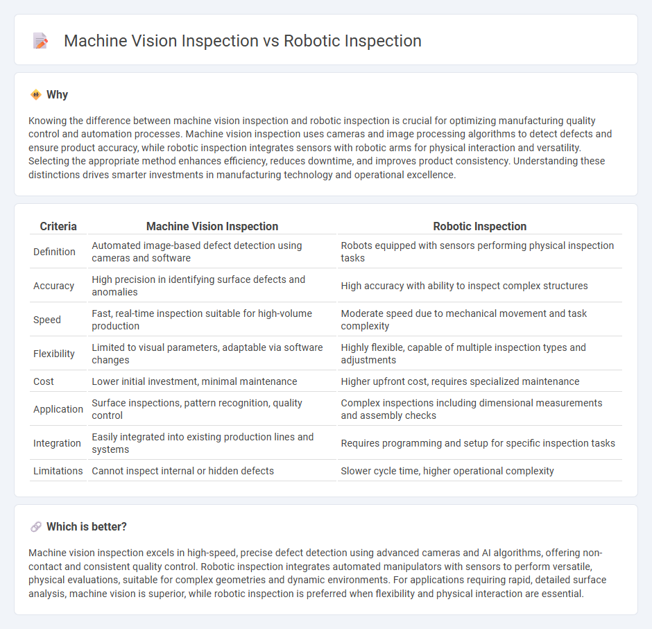 Machine Vision Inspection vs Robotic Inspection in Manufacturing