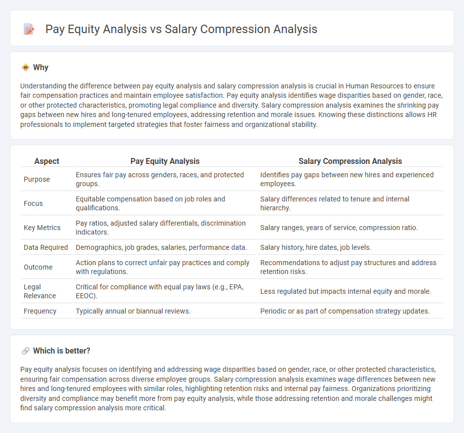 Pay Equity Analysis vs Salary Compression Analysis in Human Resources