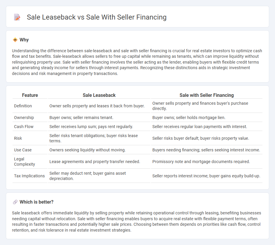 Sale Leaseback vs Sale With Seller Financing in Real Estate