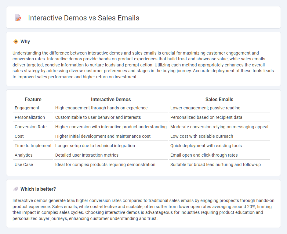 Interactive Demos vs Sales Emails in Sales
