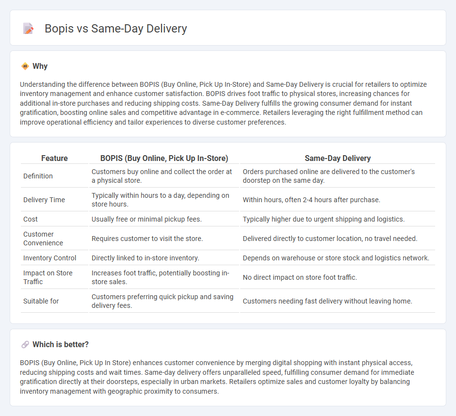 Bopis vs Same-Day Delivery in Retail