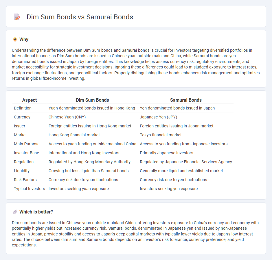 Dim Sum Bonds vs Samurai Bonds in Finance