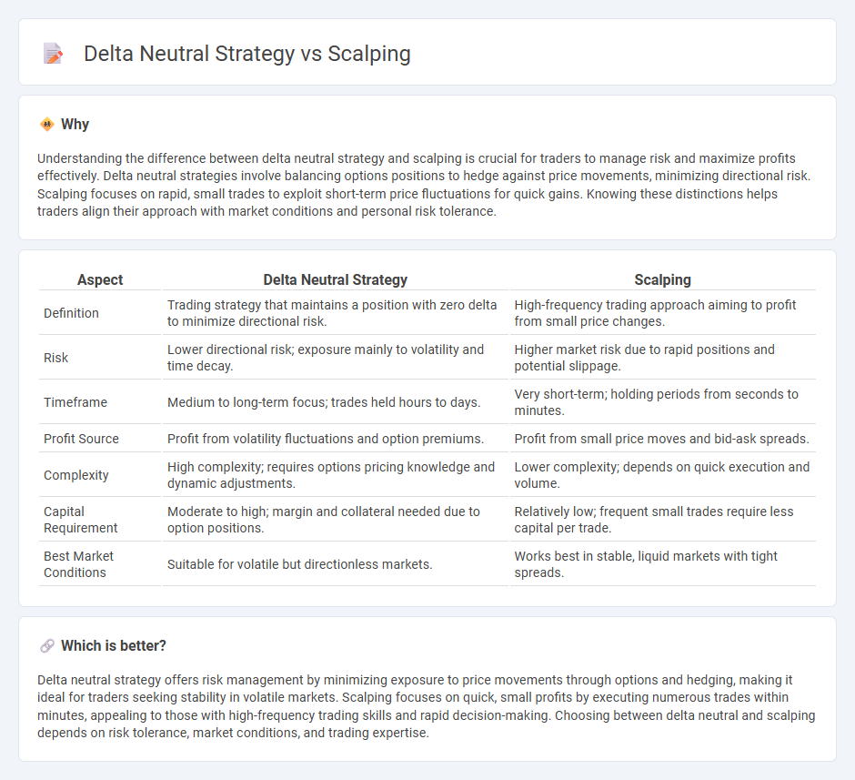 Delta Neutral Strategy vs Scalping in Trading