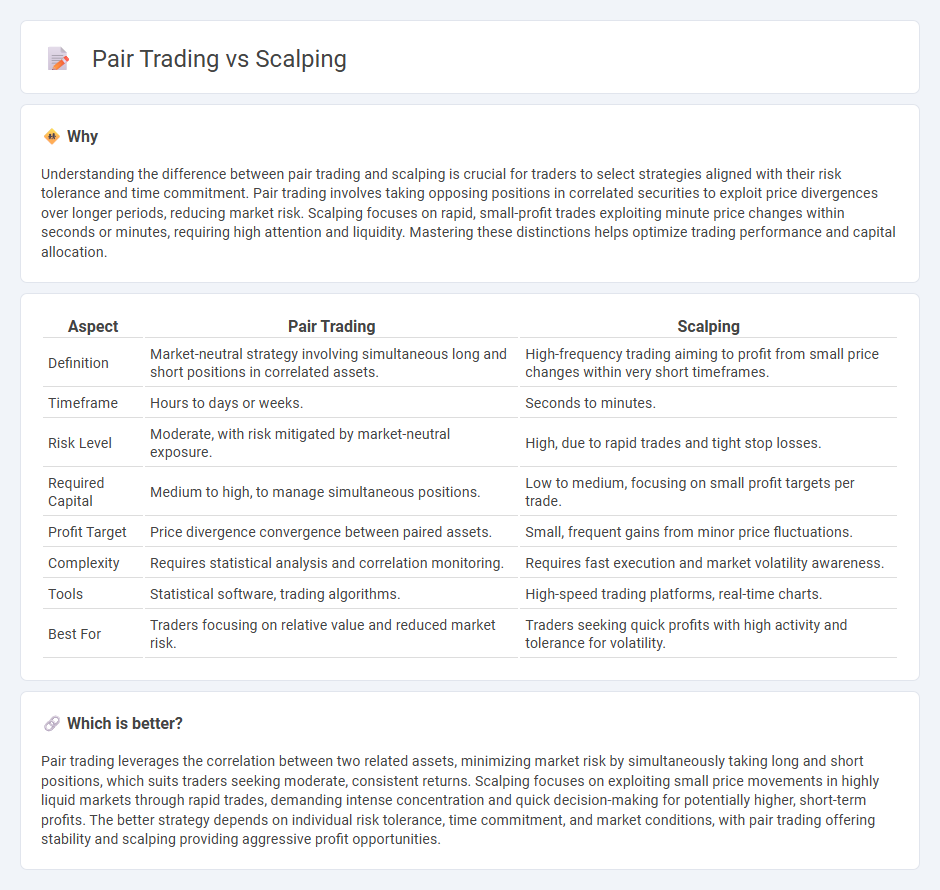 Pair Trading vs Scalping in Trading