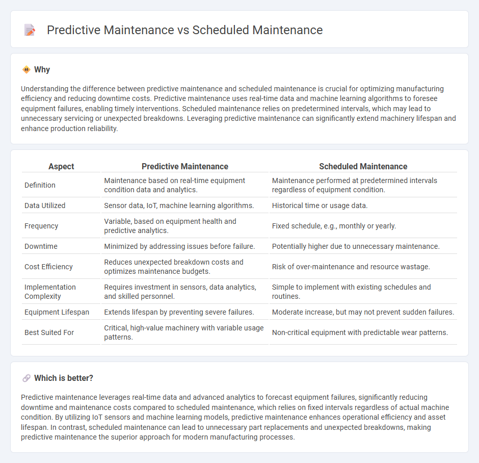 Predictive Maintenance vs Scheduled Maintenance in Manufacturing