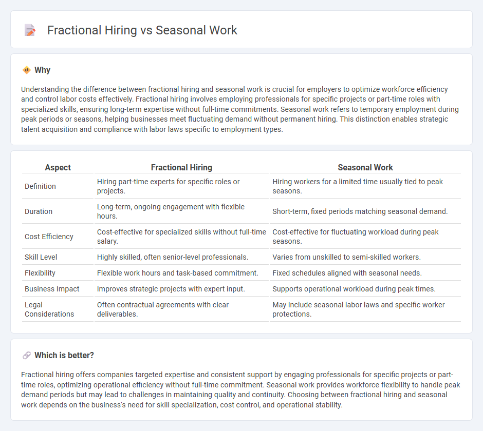 Fractional Hiring vs Seasonal Work in Employment