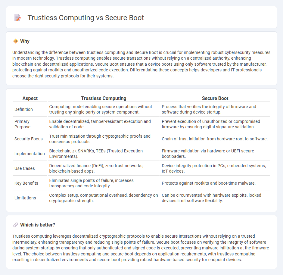 Trustless Computing vs Secure Boot in Technology