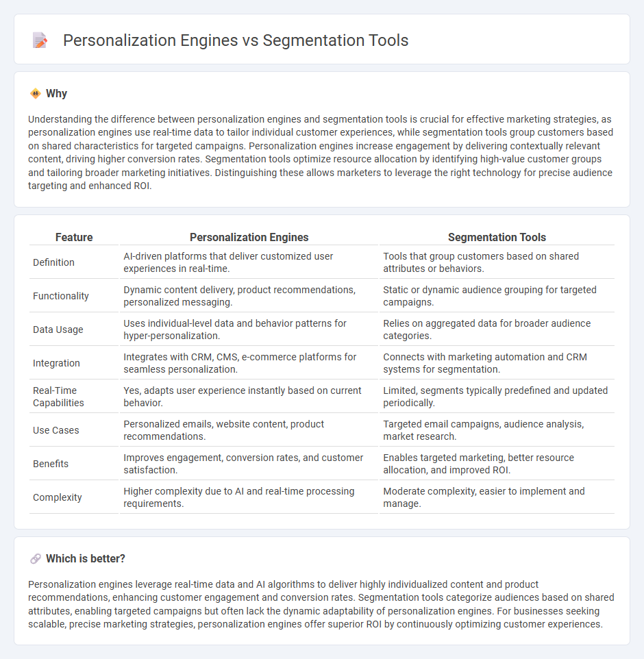 Personalization Engines vs Segmentation Tools in Marketing