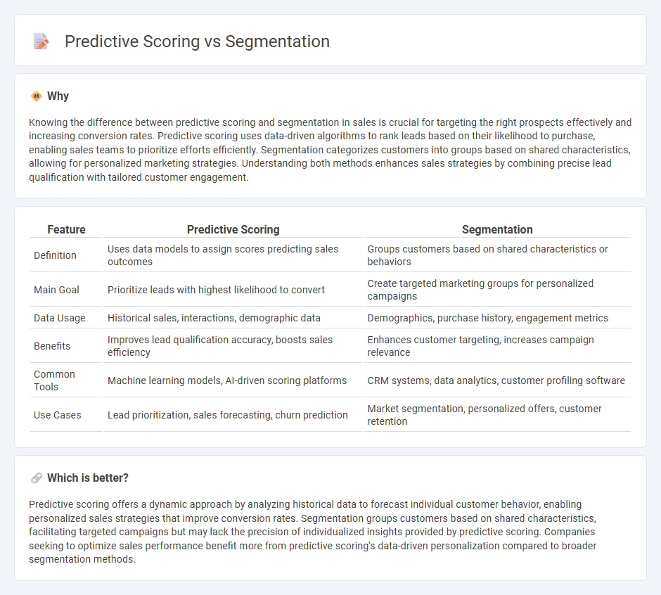 Predictive Scoring vs Segmentation in Sales