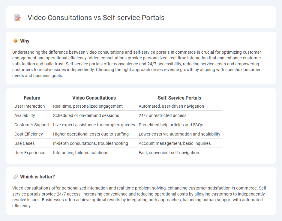 Video Consultations vs Self-Service Portals in Commerce