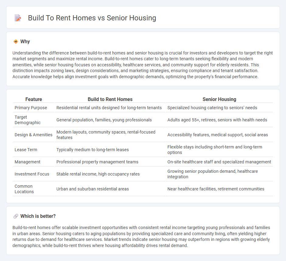 Build To Rent Homes vs Senior Housing in Real Estate