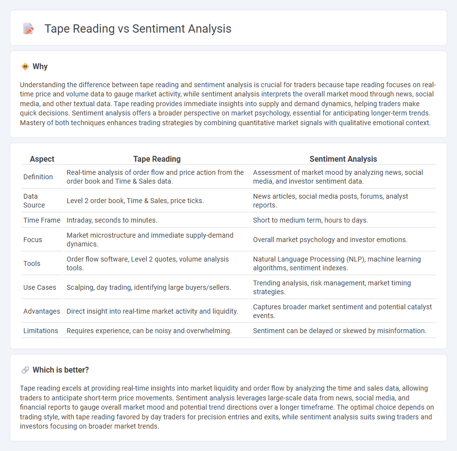 Tape Reading vs Sentiment Analysis in Trading