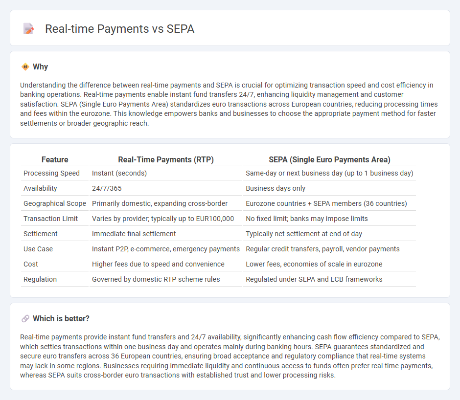 Real-Time Payments vs Sepa in Banking