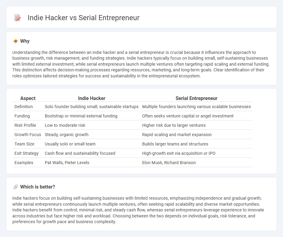 Indie Hacker vs Serial Entrepreneur in Entrepreneurship