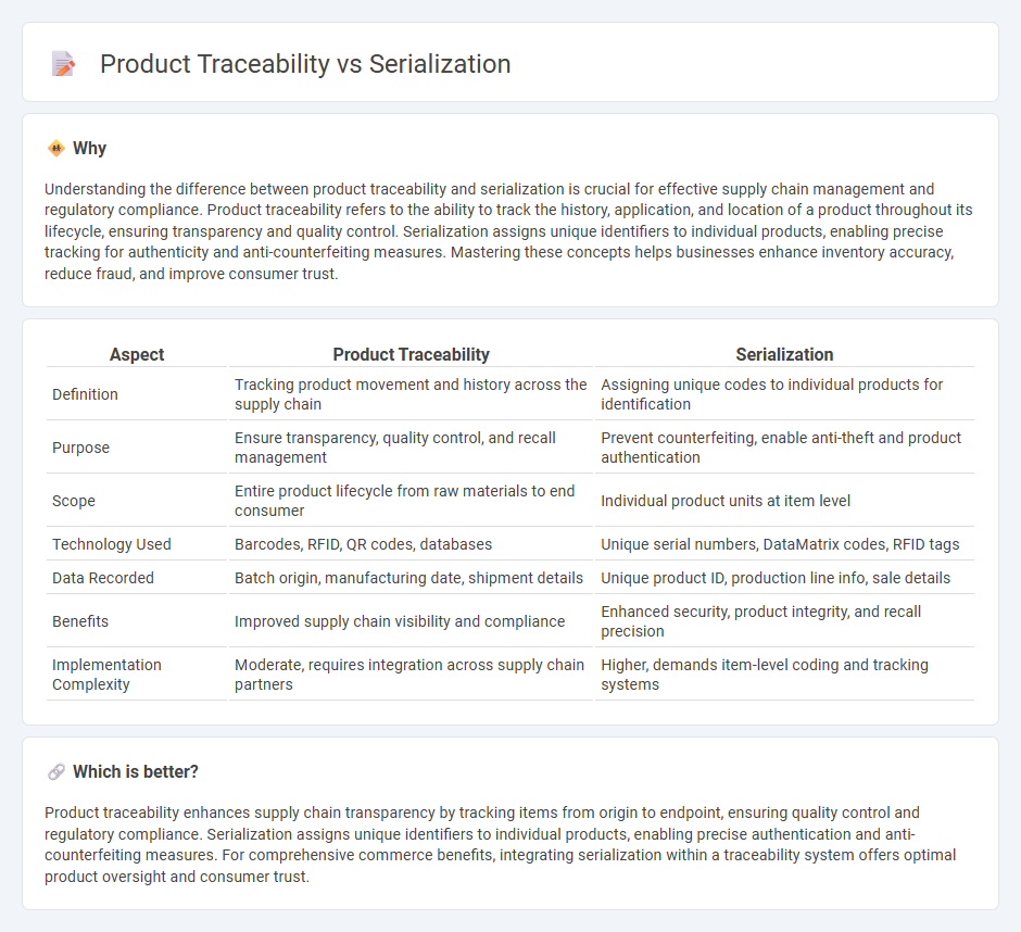 Product Traceability vs Serialization in Commerce
