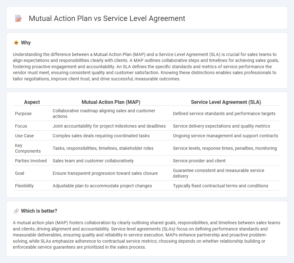 Mutual Action Plan vs Service Level Agreement in Sales