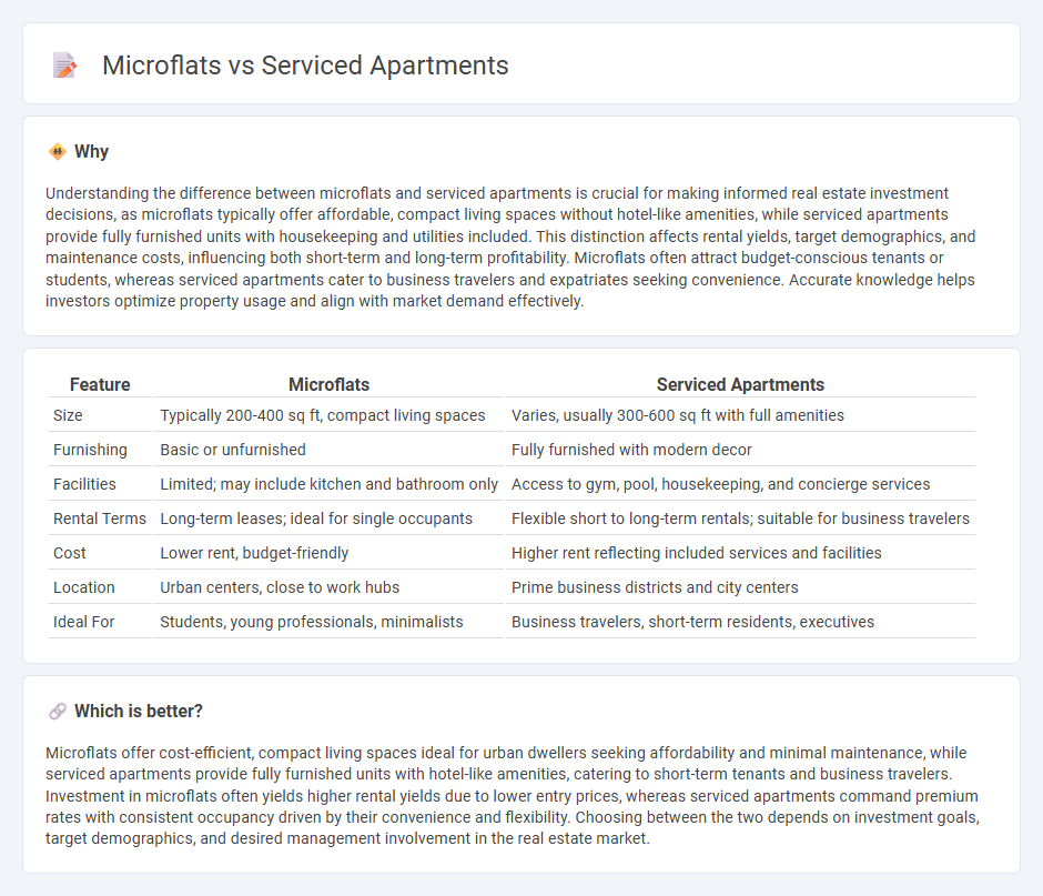 Microflats vs Serviced Apartments in Real Estate
