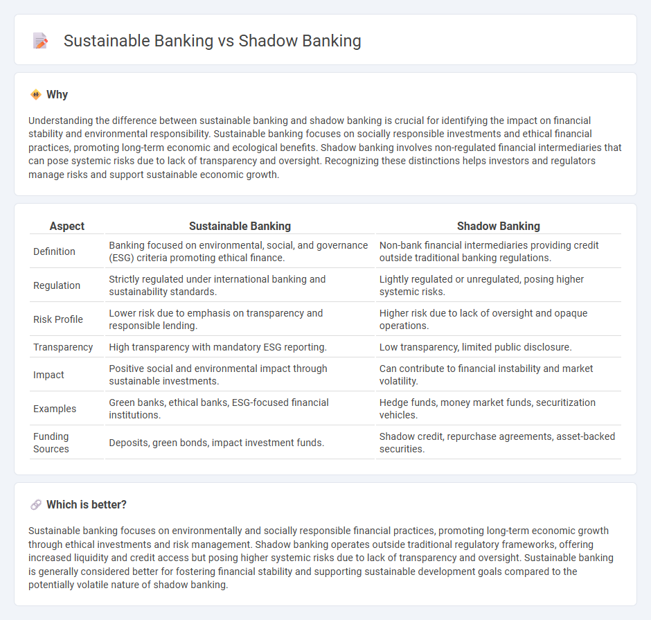 Sustainable Banking vs Shadow Banking in Banking