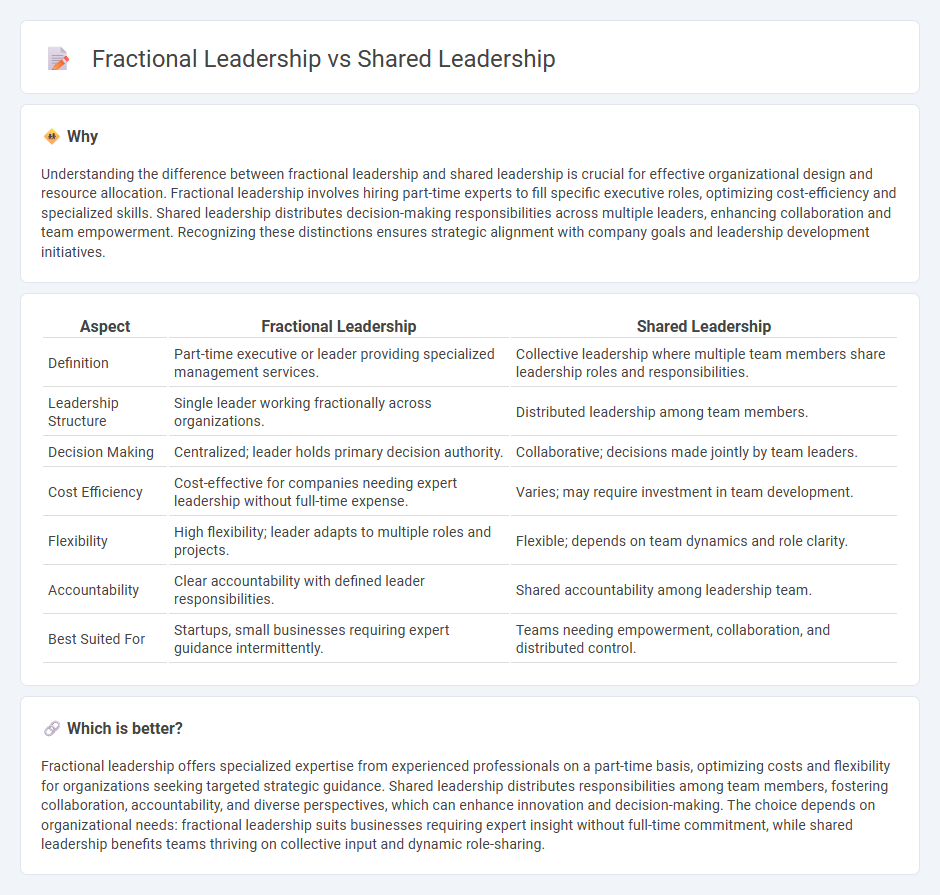 Fractional Leadership vs Shared Leadership in Management