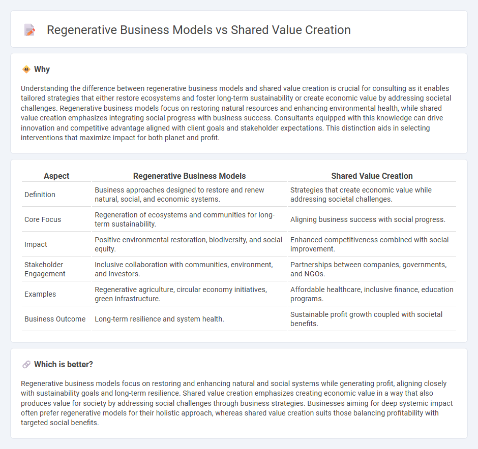 Regenerative Business Models vs Shared Value Creation in Consulting