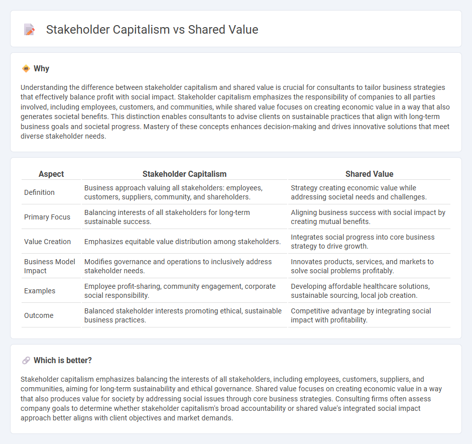 Stakeholder Capitalism vs Shared Value in Consulting