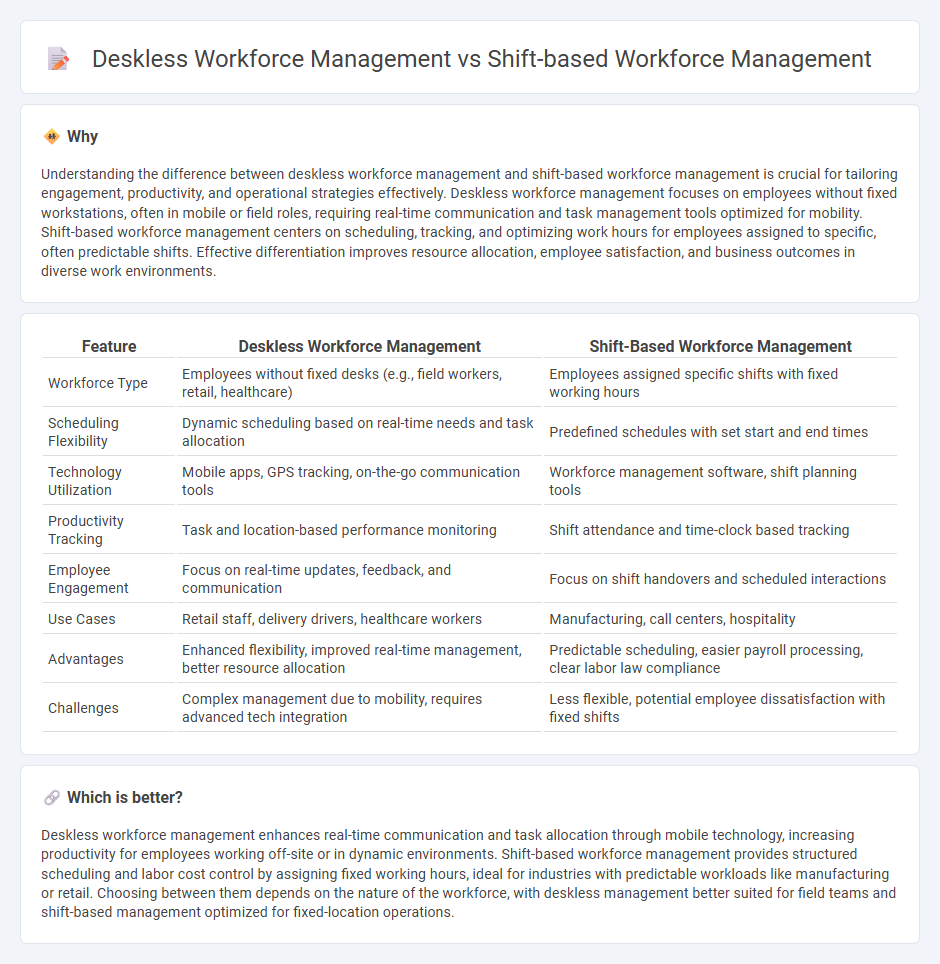 Deskless Workforce Management vs Shift-Based Workforce Management in Human Resources