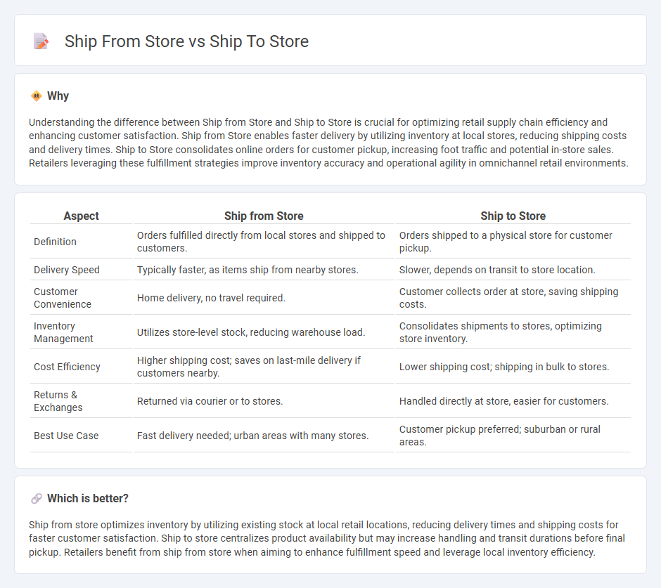 Ship From Store vs Ship To Store in Retail