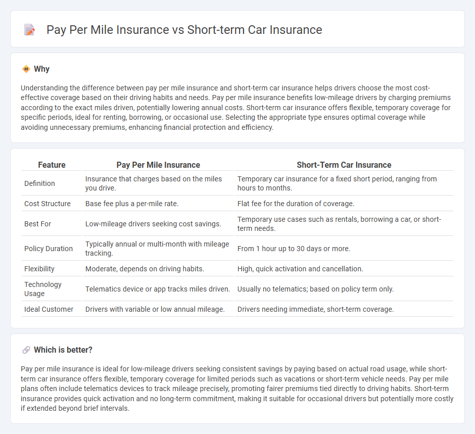 Pay Per Mile Insurance vs Short-Term Car Insurance in Insurance