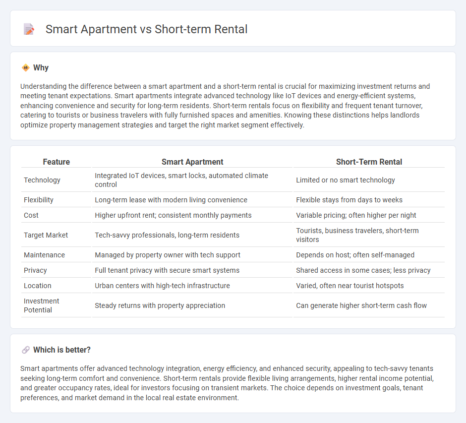 Smart Apartment vs Short-Term Rental in Real Estate