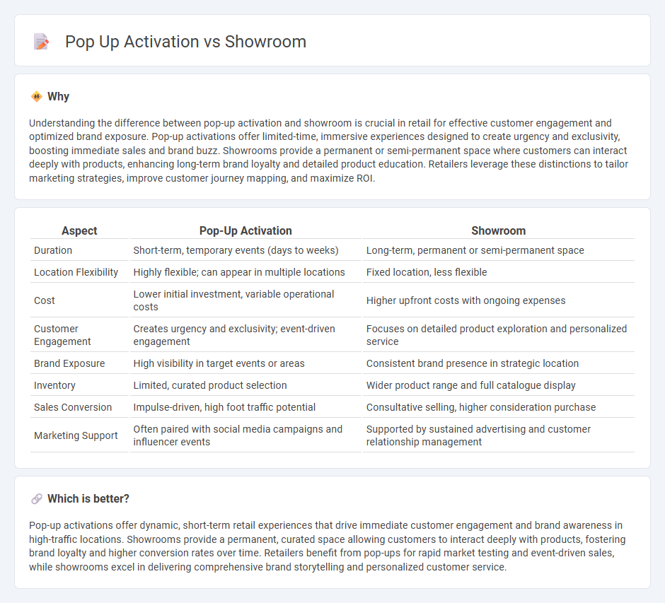 Pop Up Activation vs Showroom in Retail