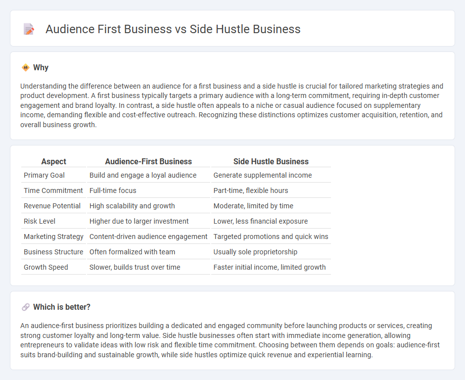 Audience First Business vs Side Hustle Business in Entrepreneurship
