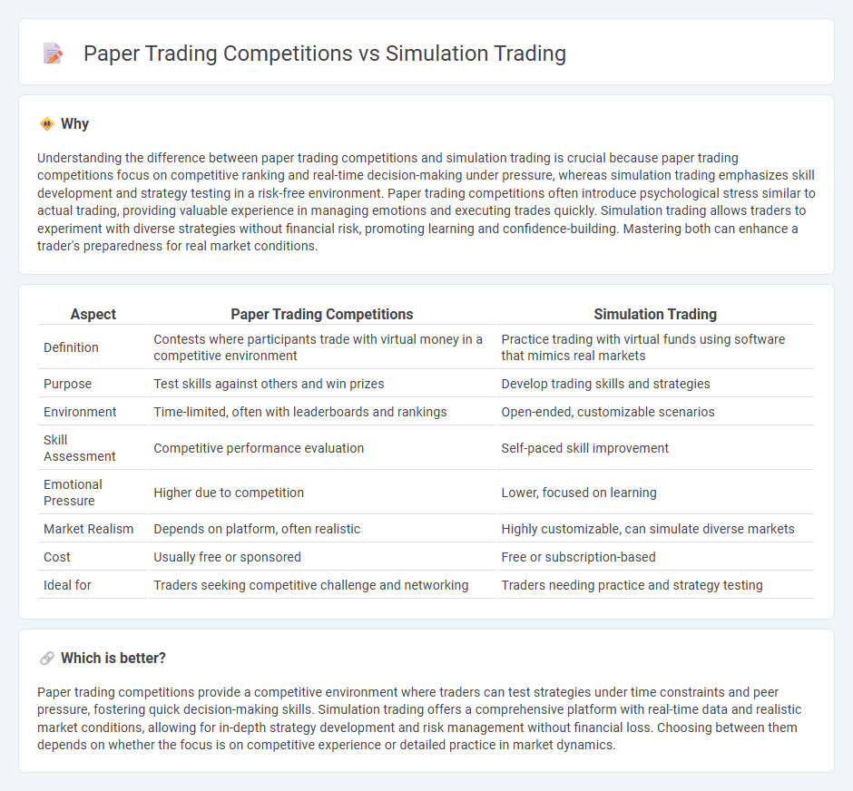 Paper Trading Competitions vs Simulation Trading in Trading