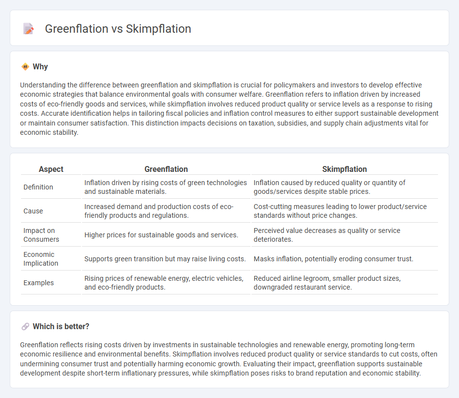 Greenflation vs Skimpflation in Economy