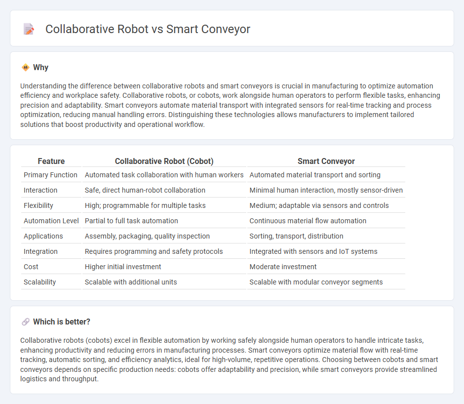 Collaborative Robot vs Smart Conveyor in Manufacturing